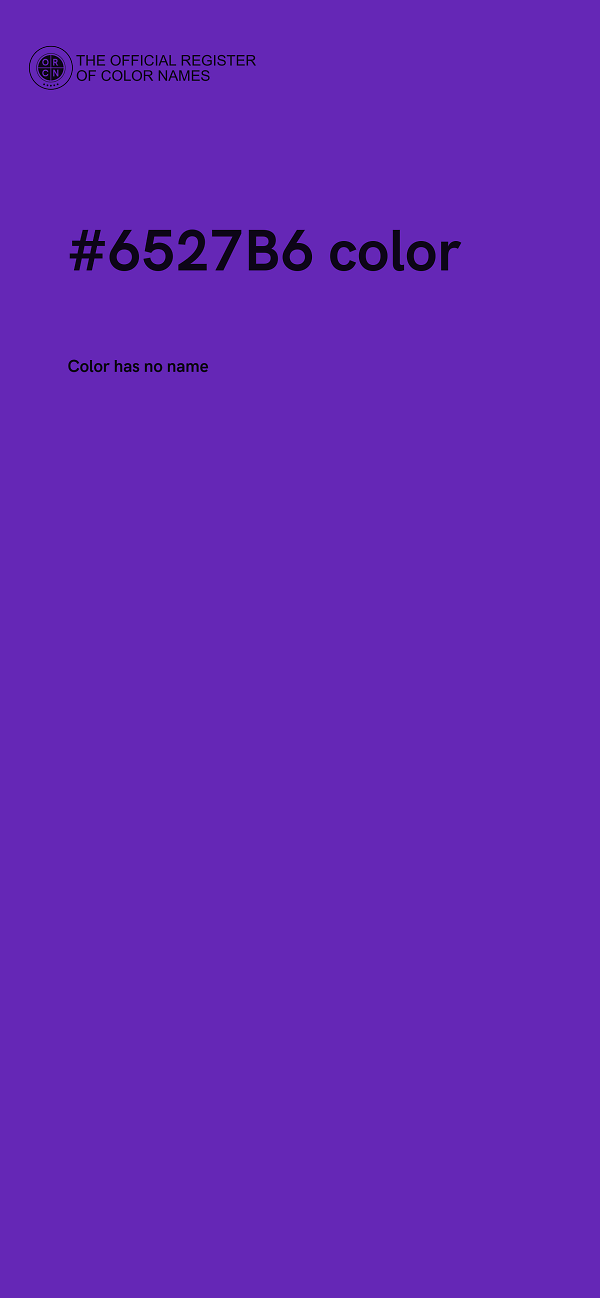 #6527B6 color image