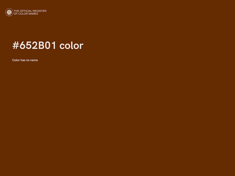 #652B01 color image