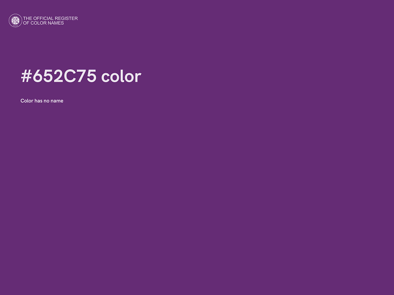 #652C75 color image