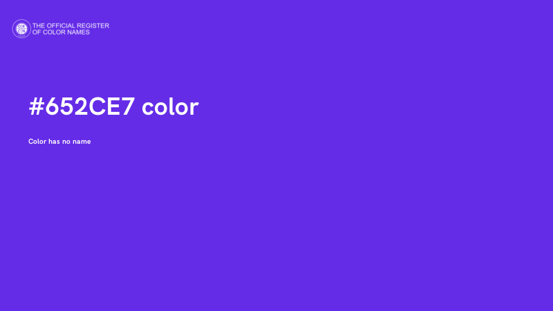#652CE7 color image