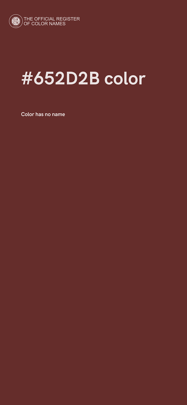 #652D2B color image