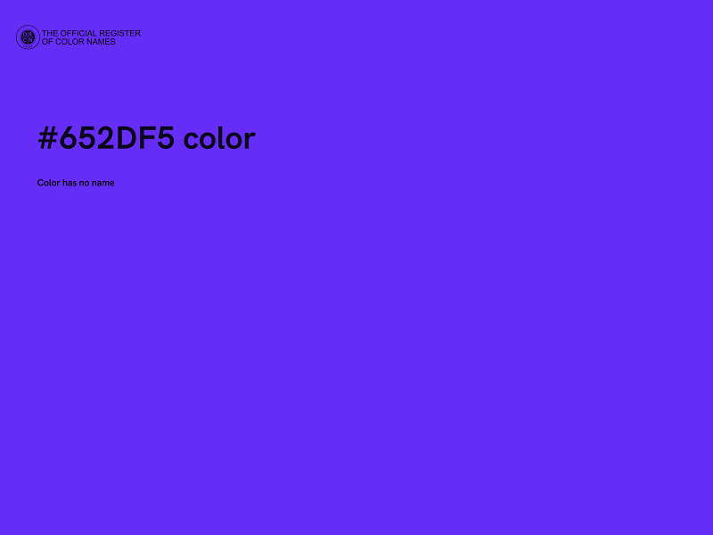 #652DF5 color image
