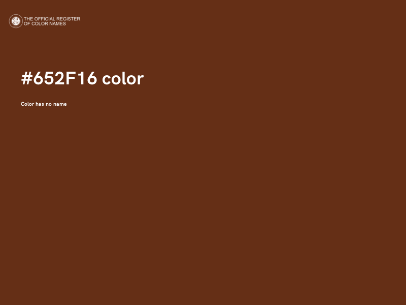 #652F16 color image