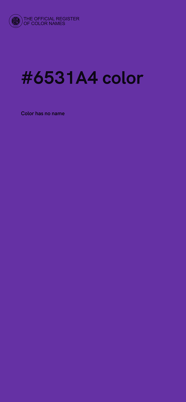 #6531A4 color image