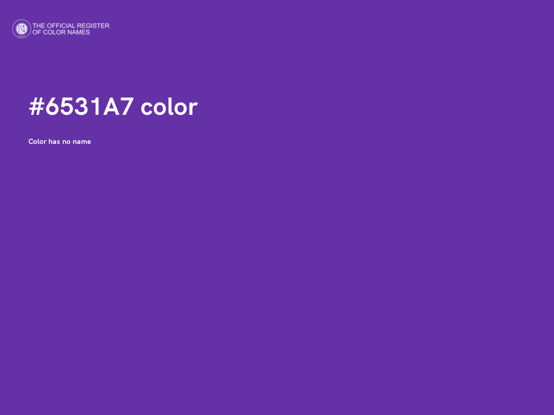 #6531A7 color image