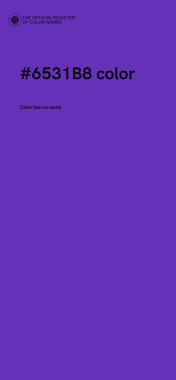 #6531B8 color image