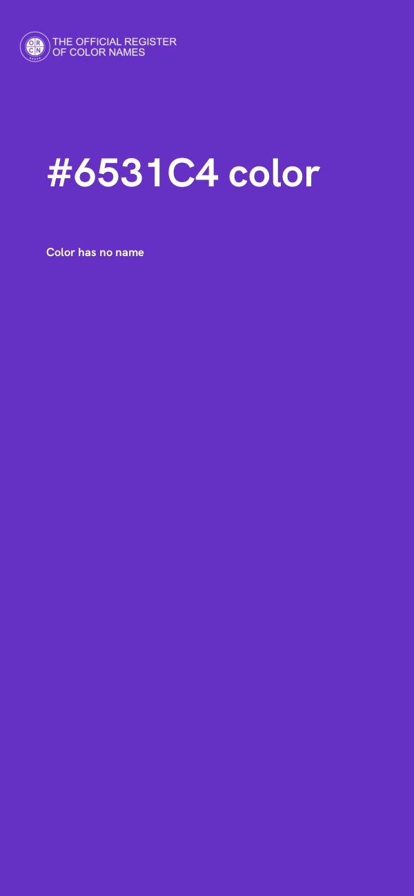 #6531C4 color image