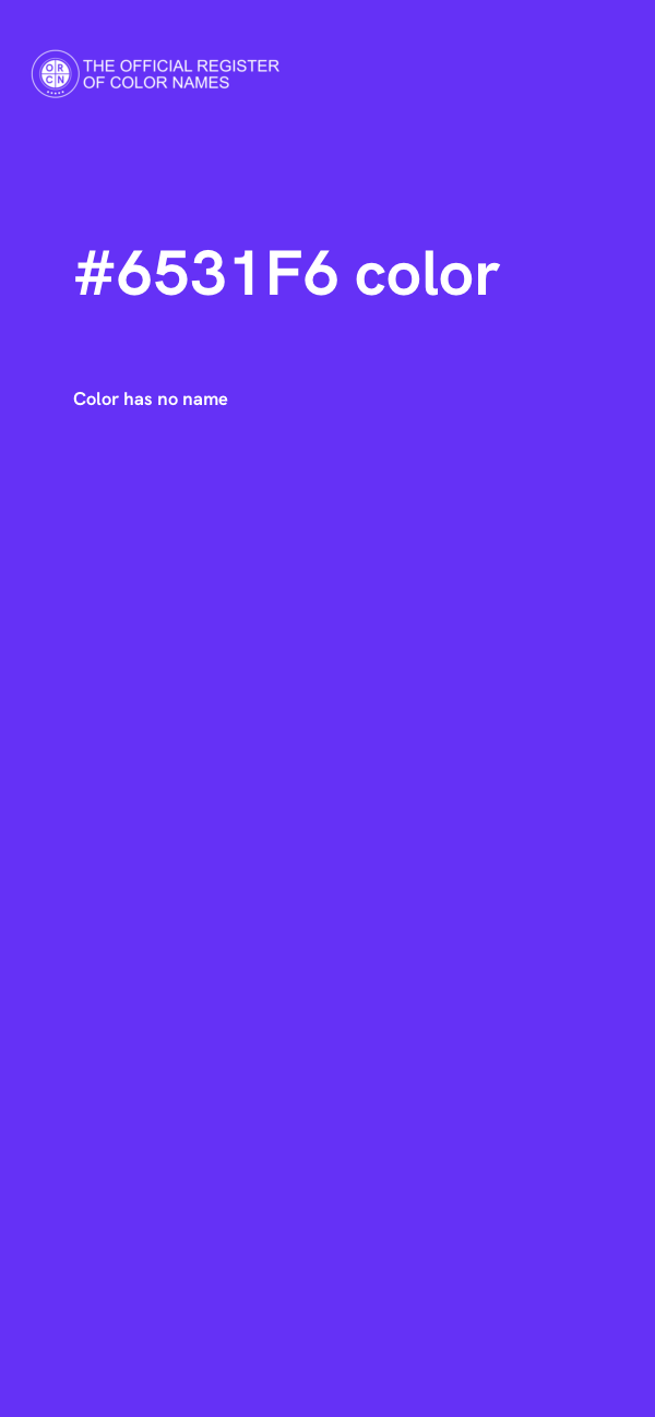 #6531F6 color image