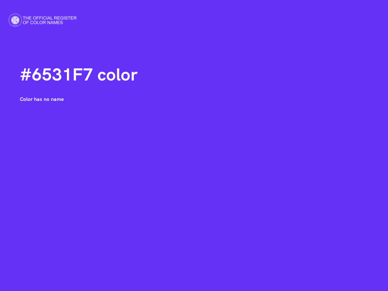 #6531F7 color image