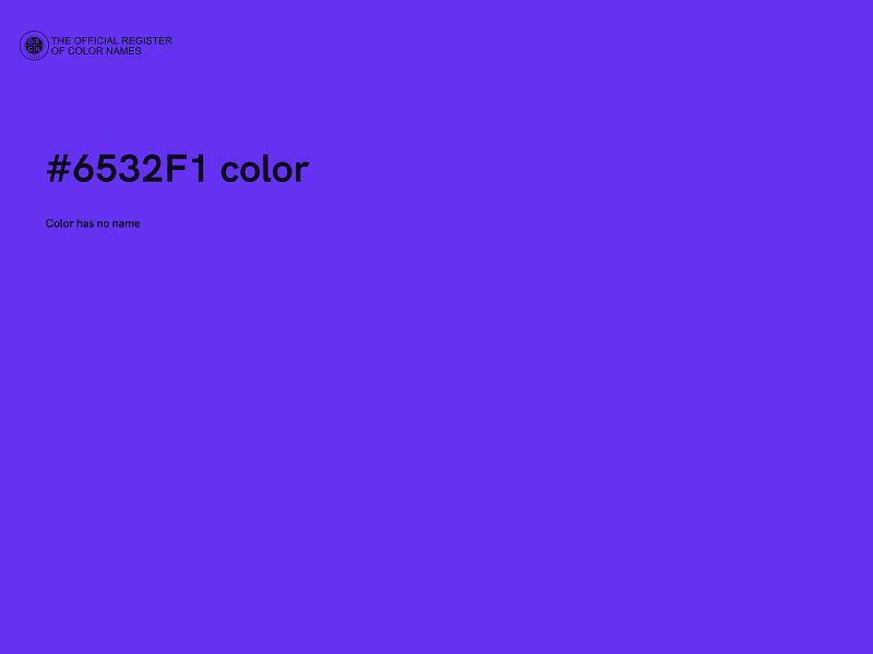 #6532F1 color image