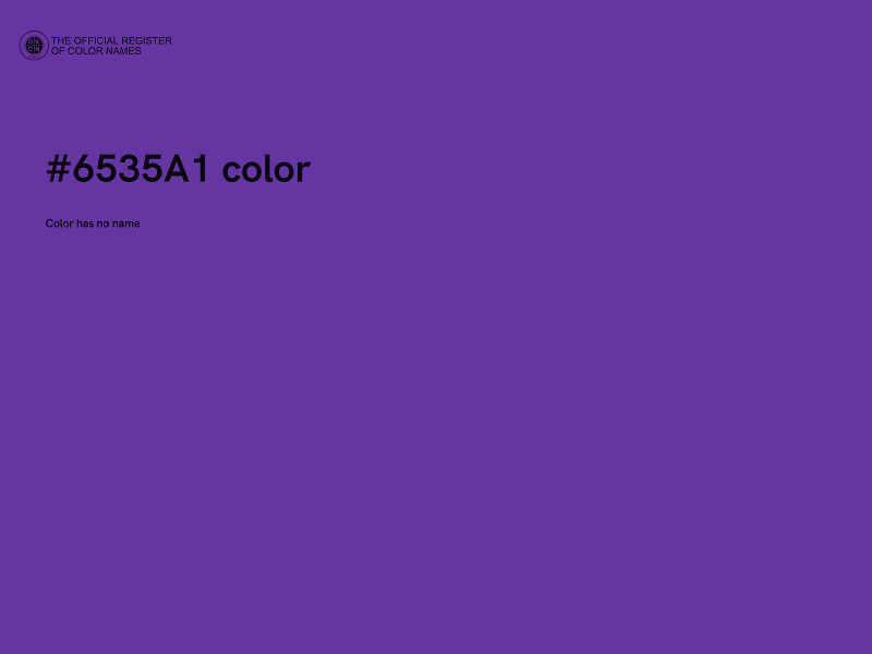 #6535A1 color image