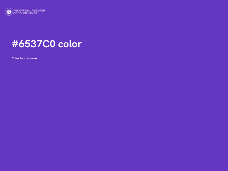 #6537C0 color image