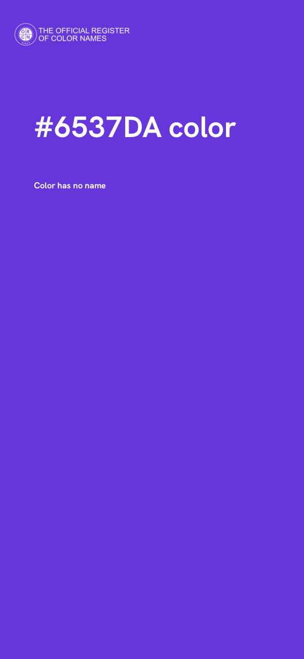 #6537DA color image