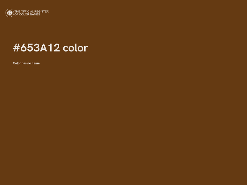 #653A12 color image