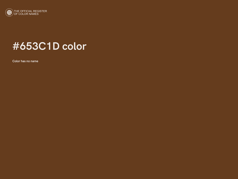 #653C1D color image