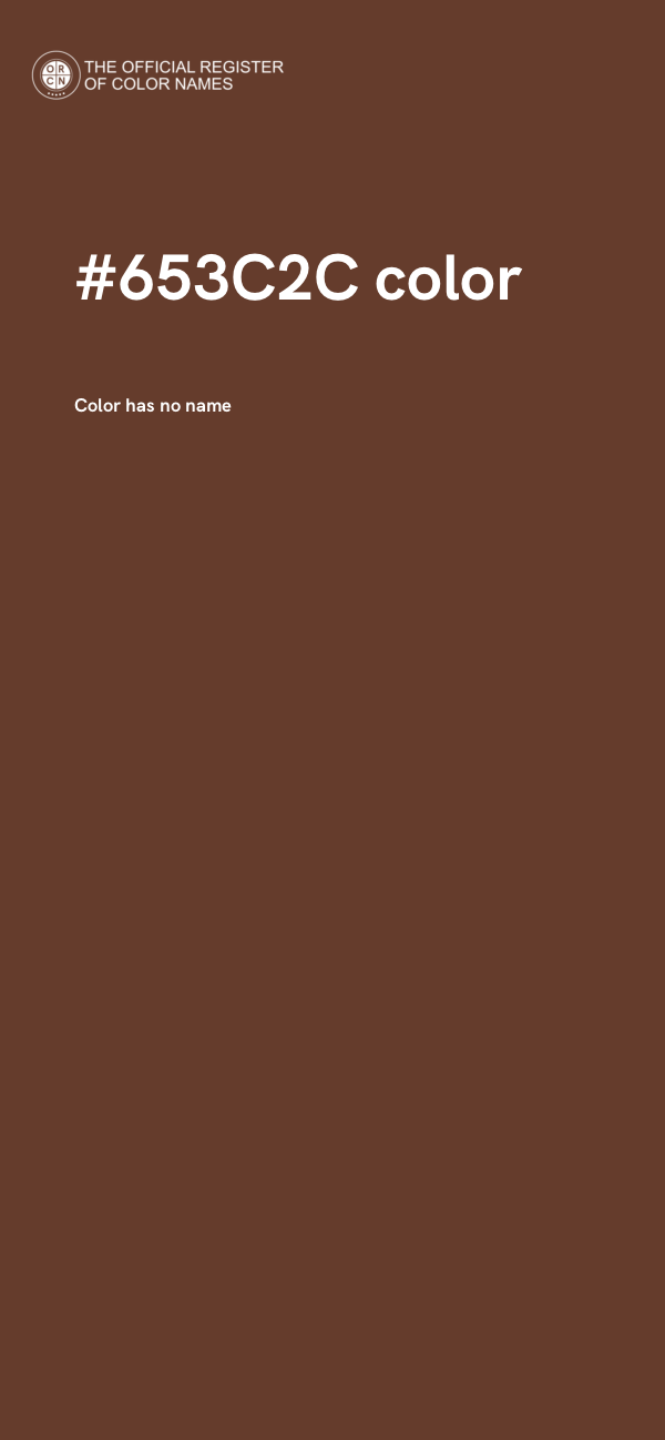 #653C2C color image