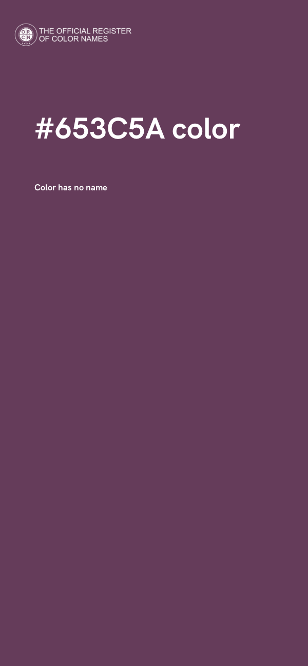#653C5A color image