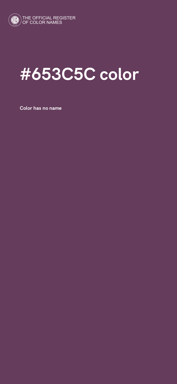 #653C5C color image