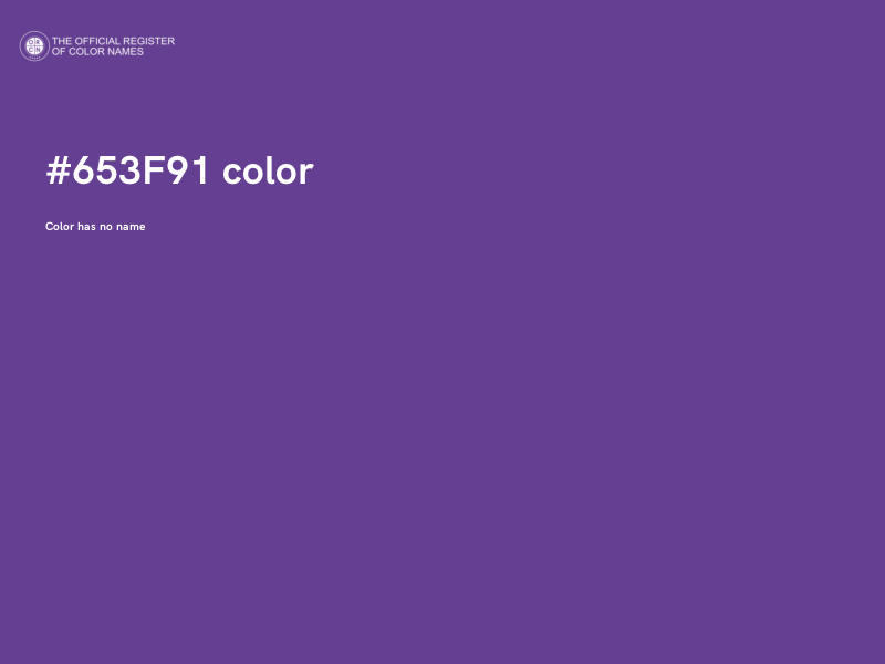 #653F91 color image
