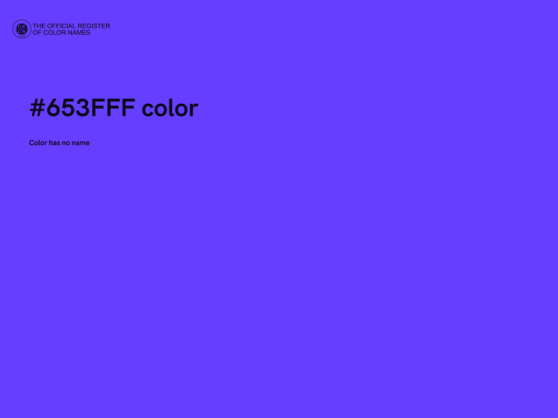 #653FFF color image