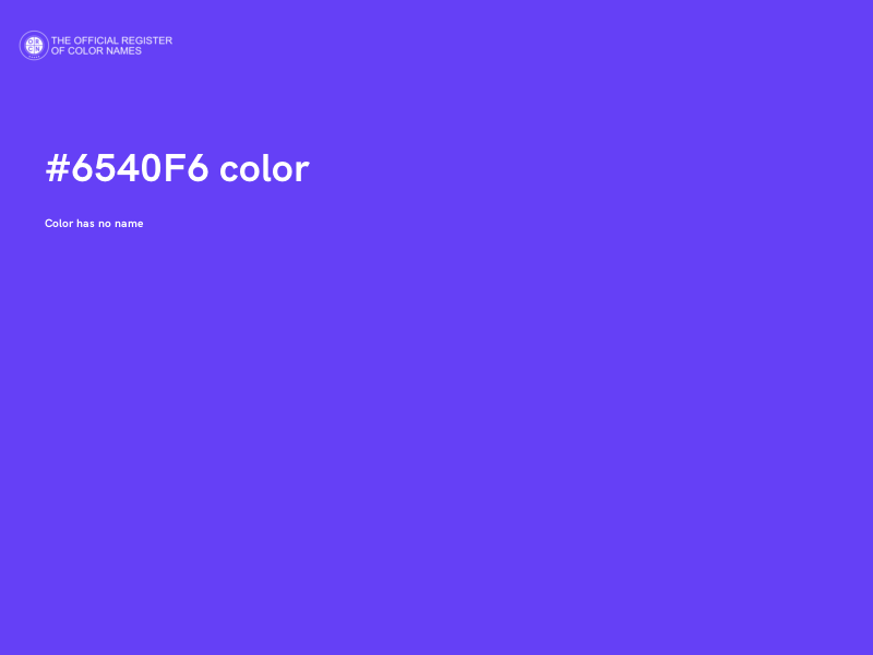#6540F6 color image