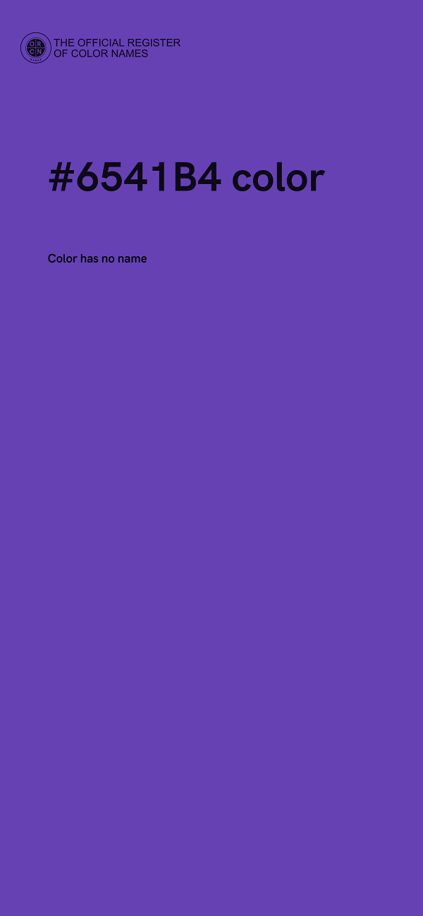 #6541B4 color image