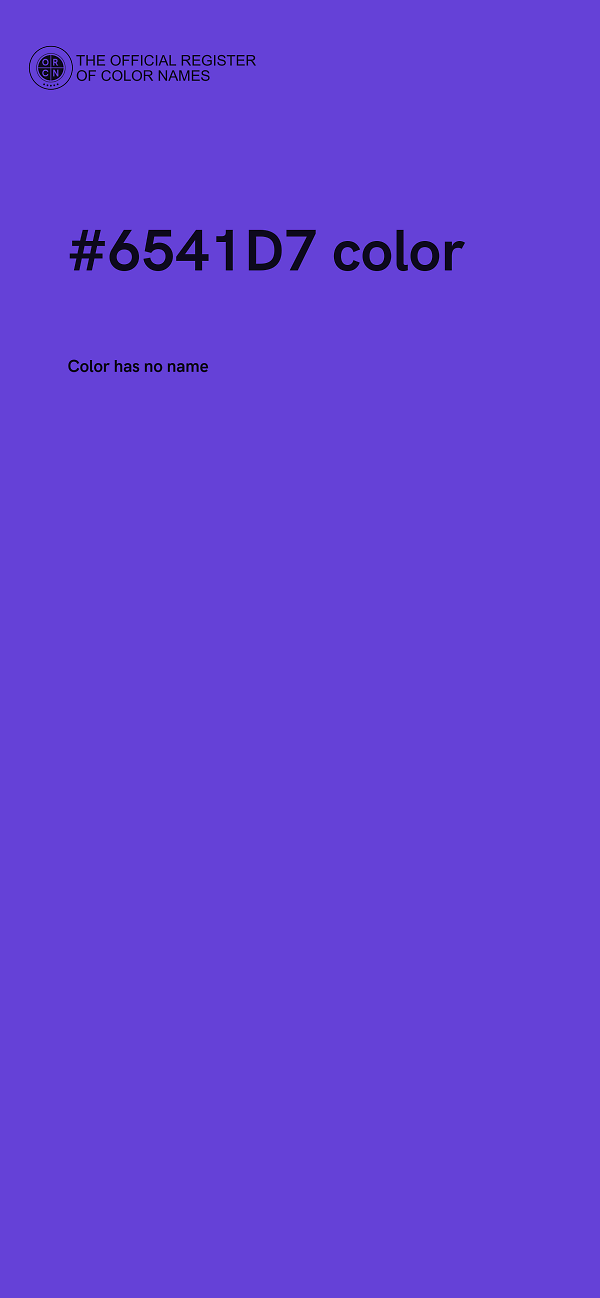 #6541D7 color image