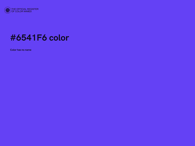 #6541F6 color image