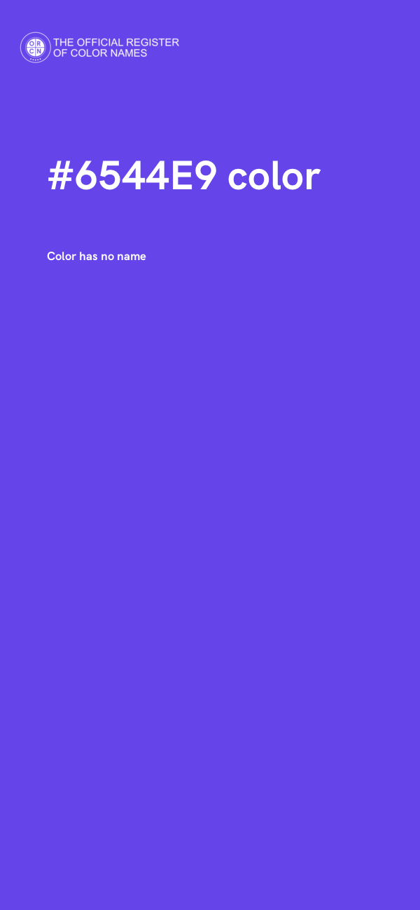#6544E9 color image