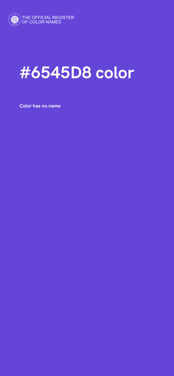 #6545D8 color image