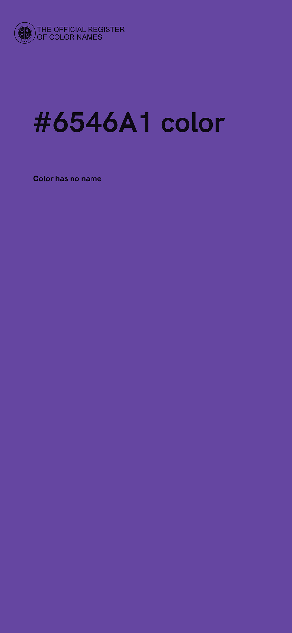 #6546A1 color image