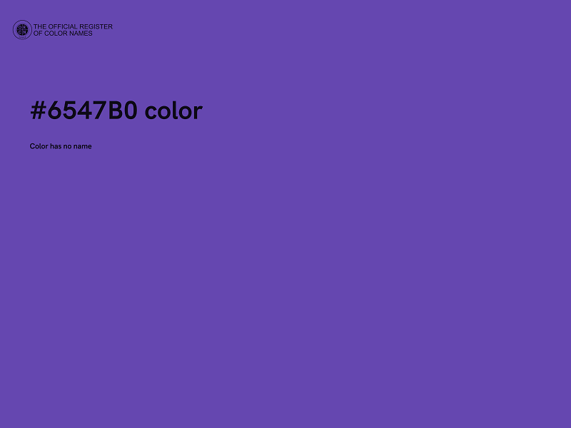 #6547B0 color image