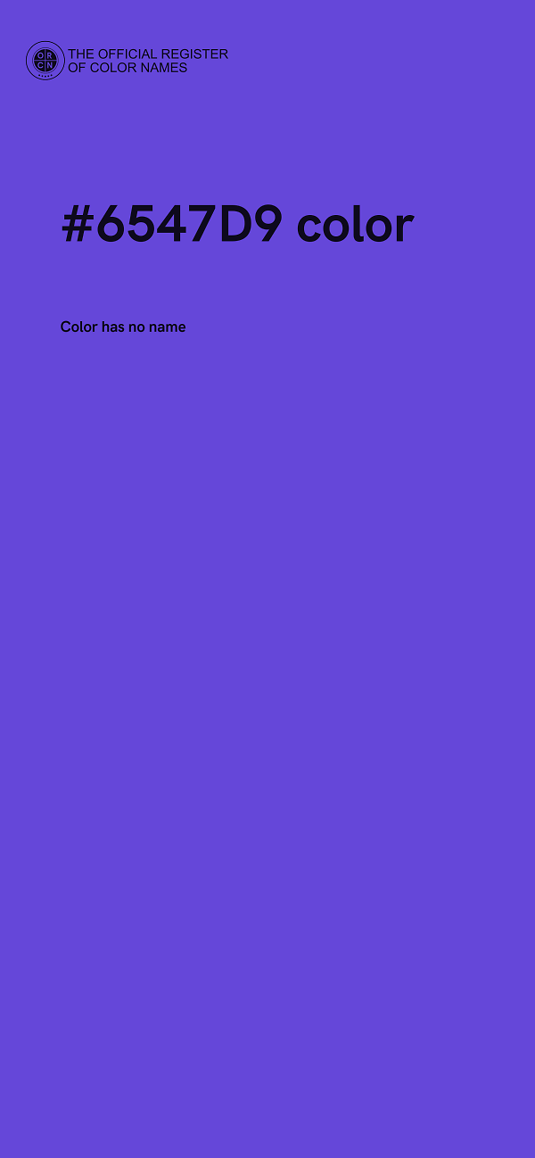 #6547D9 color image