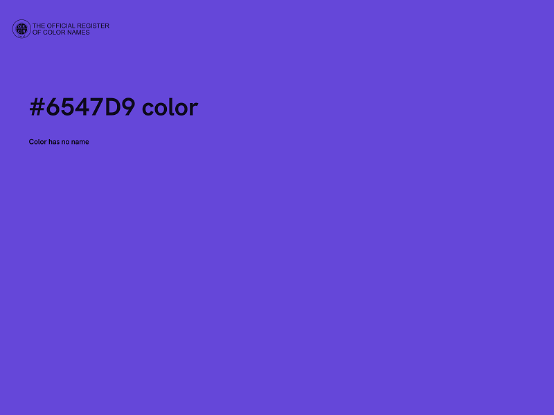 #6547D9 color image