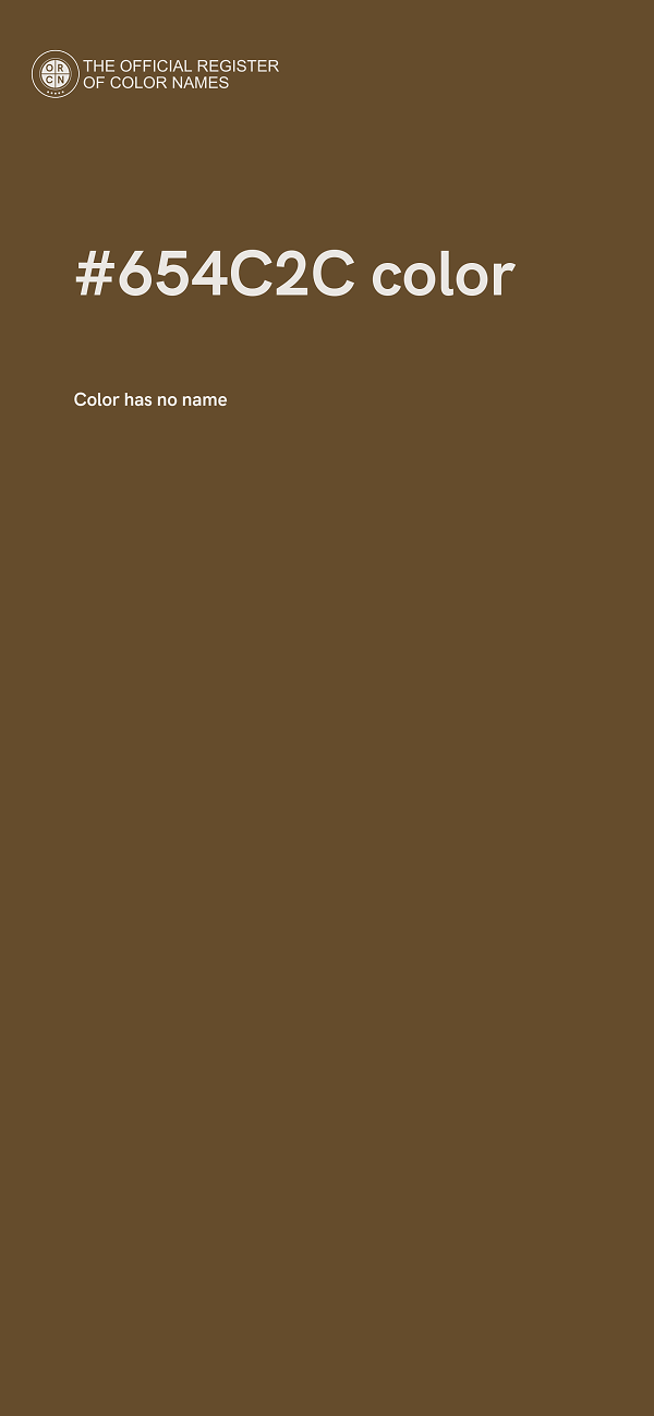 #654C2C color image