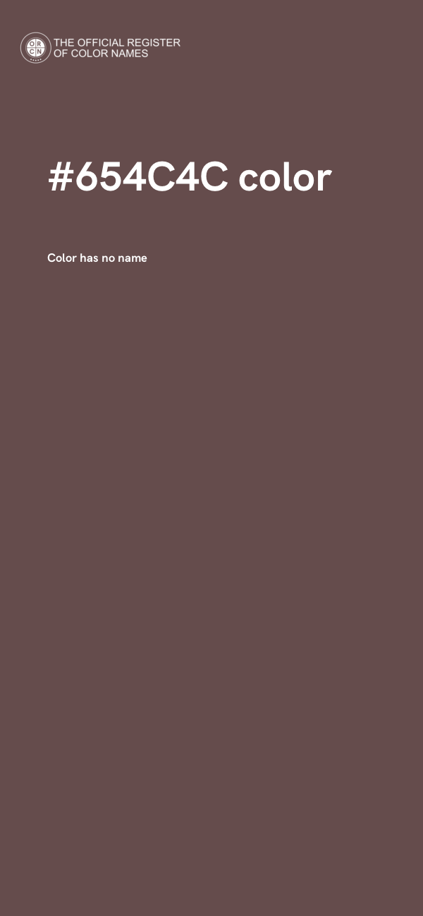 #654C4C color image