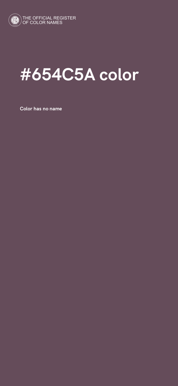 #654C5A color image