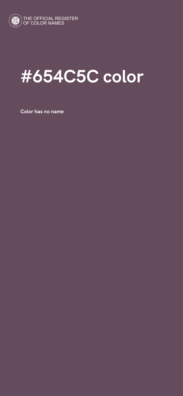 #654C5C color image