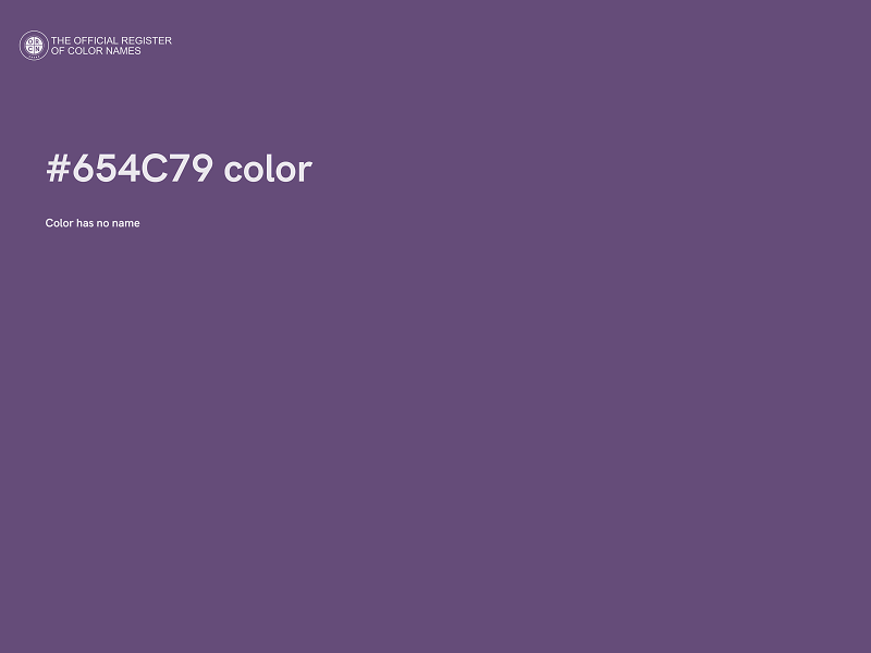 #654C79 color image