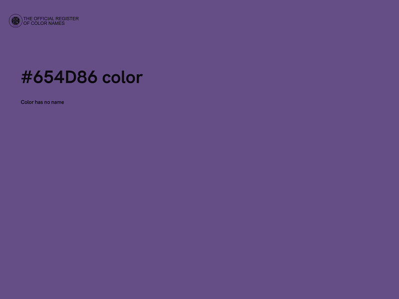 #654D86 color image