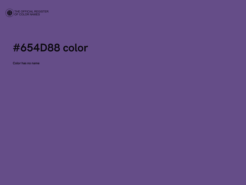 #654D88 color image
