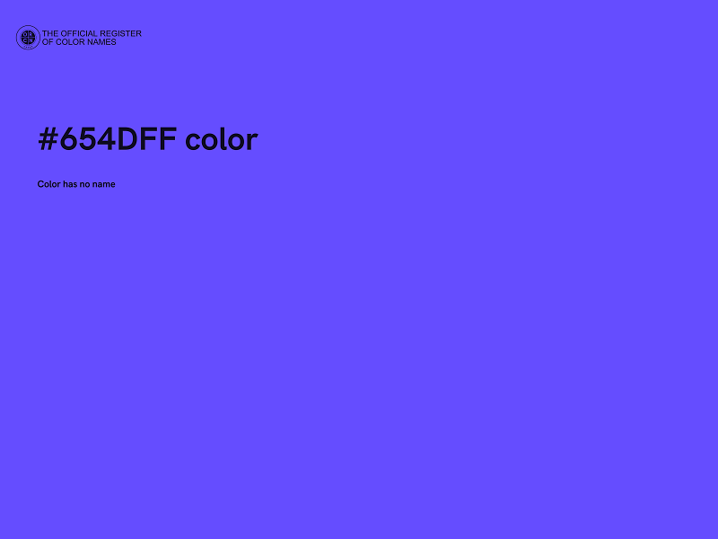 #654DFF color image