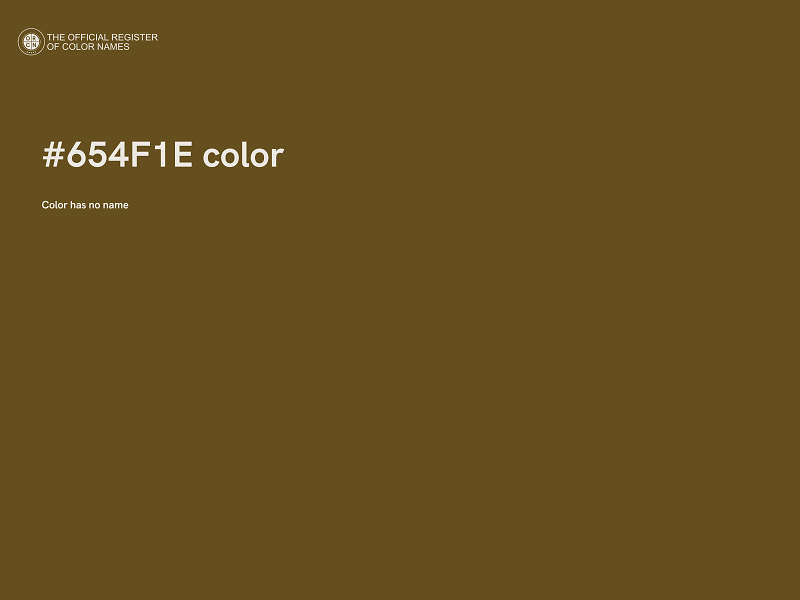 #654F1E color image