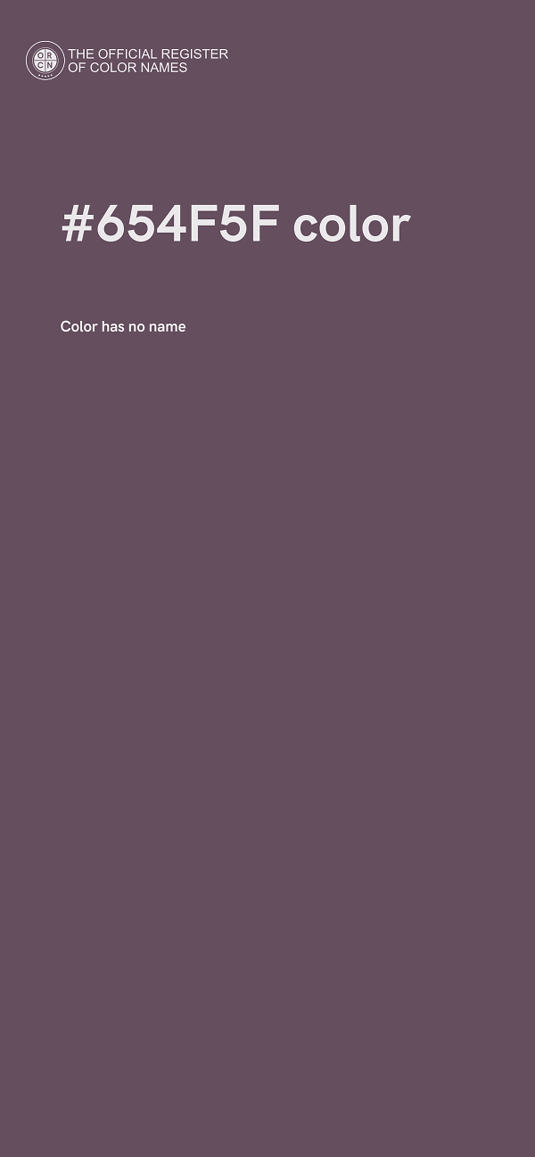 #654F5F color image