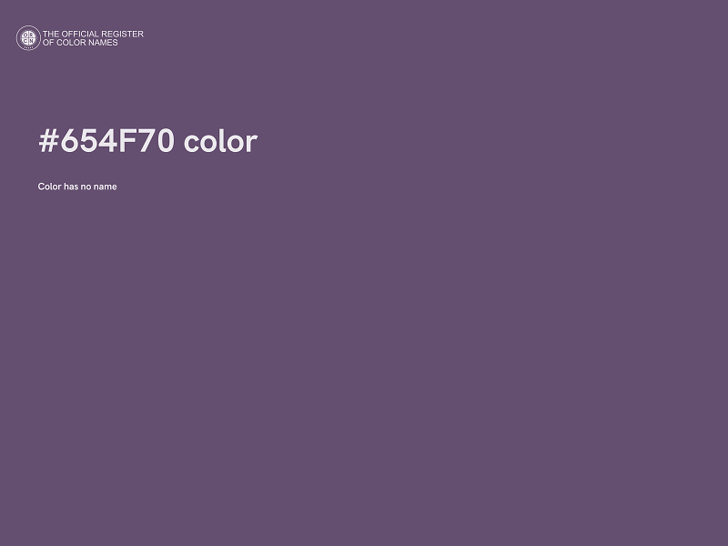 #654F70 color image