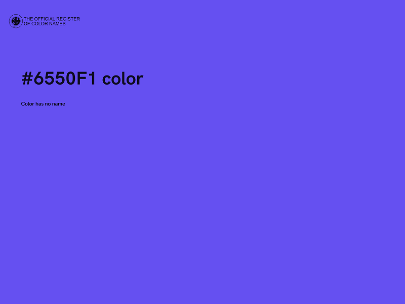 #6550F1 color image