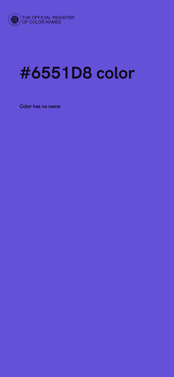 #6551D8 color image