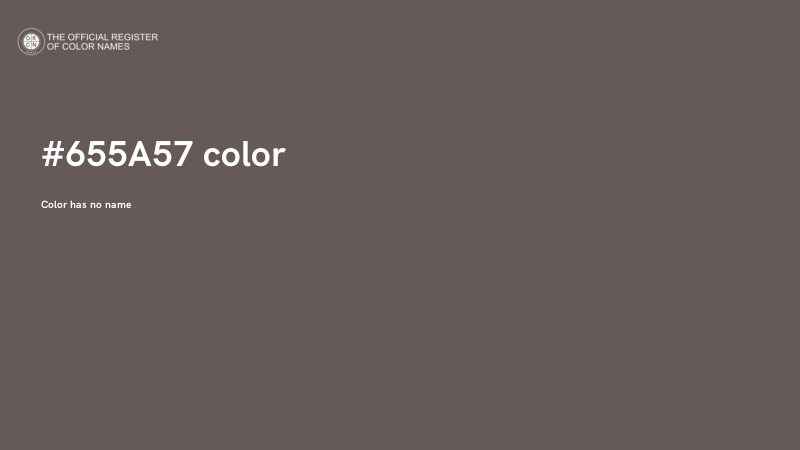 #655A57 color image