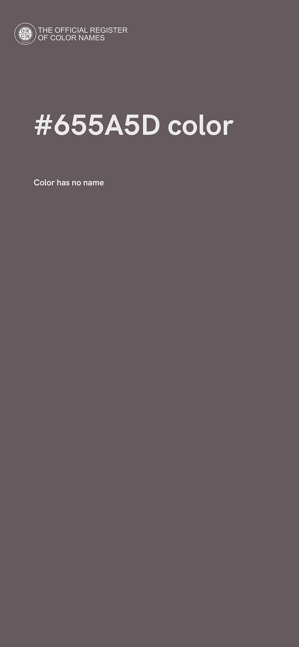 #655A5D color image