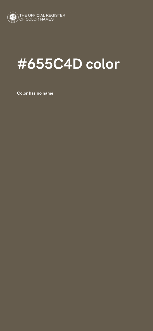 #655C4D color image